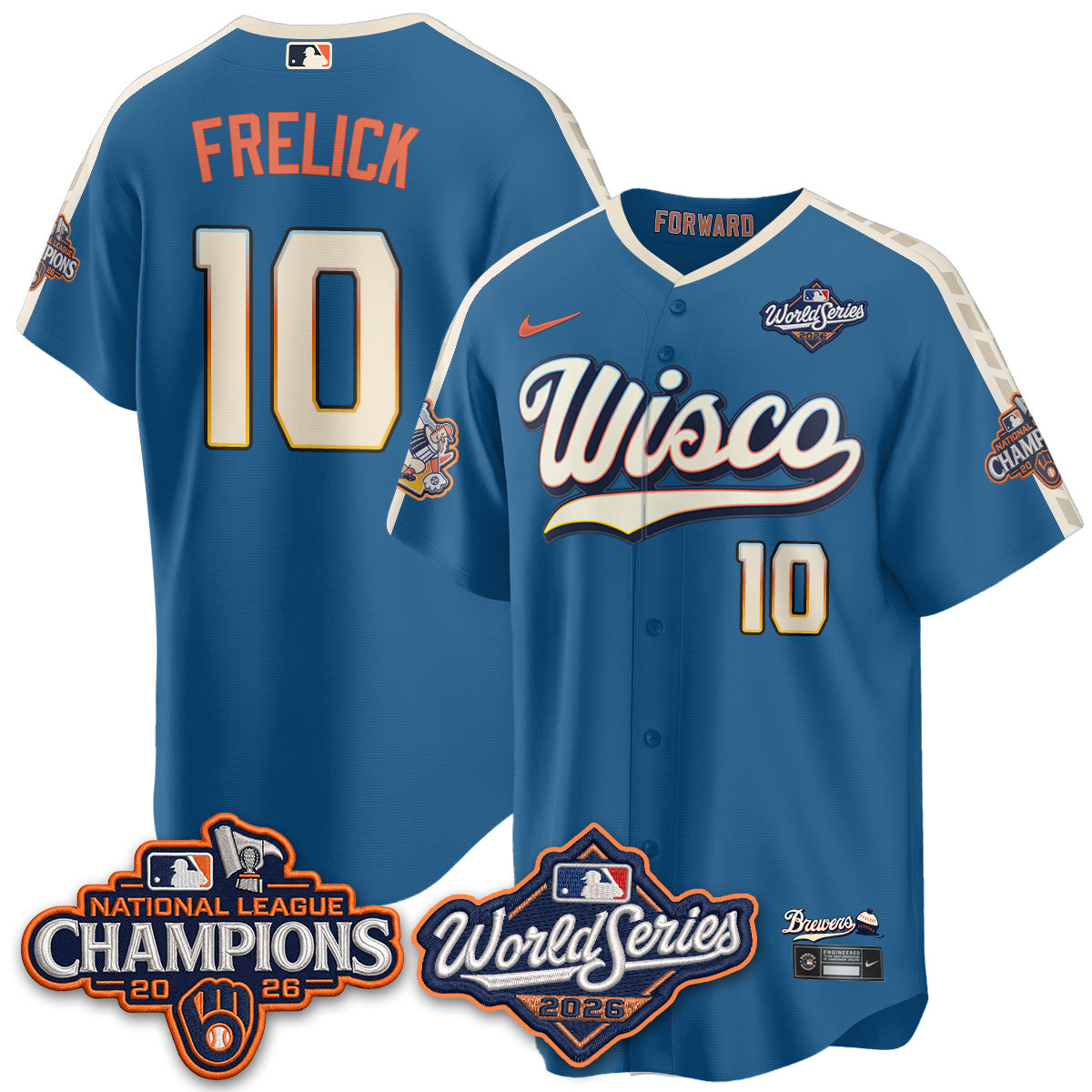 MIL 2026 NL Champions City Connect Vapor Jersey - Stitched