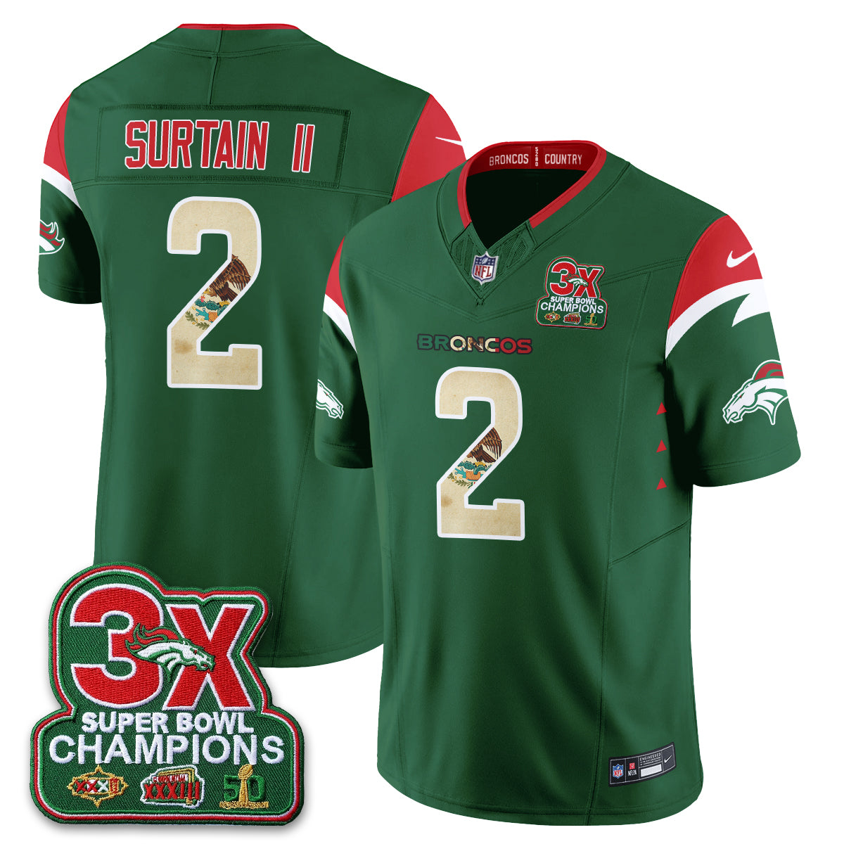DEN Mexico Edition Vapor Jersey - Stitched