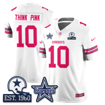 DAL Breast Cancer Awareness Edition Vapor Jersey - Stitched