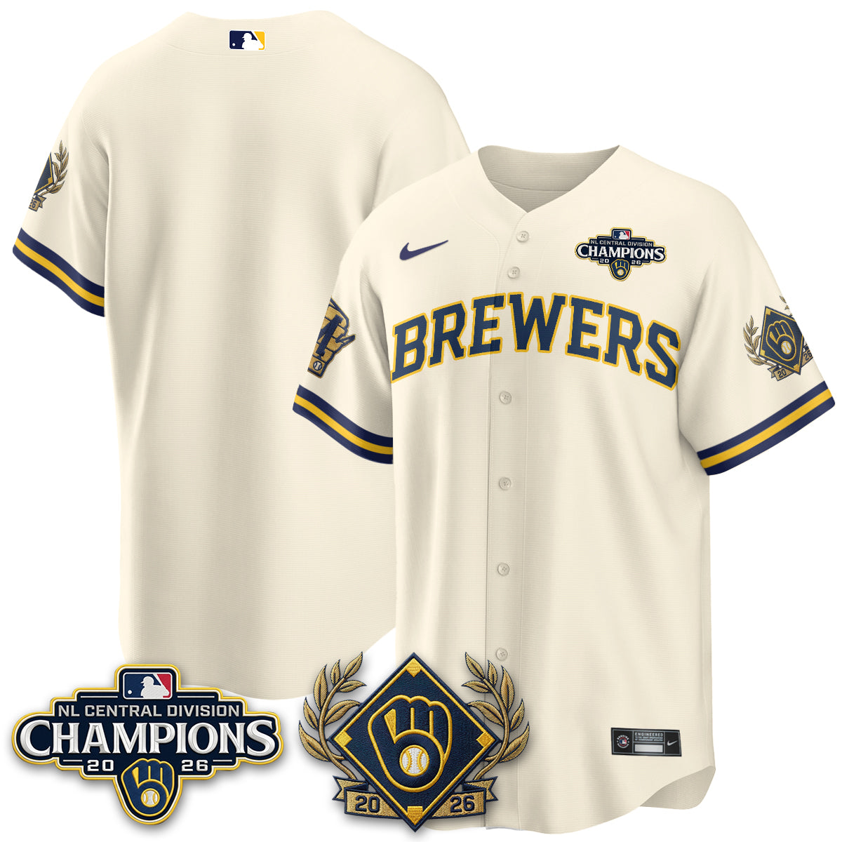 MIL 2026 NL Division Champs Vapor Jersey - Stitched
