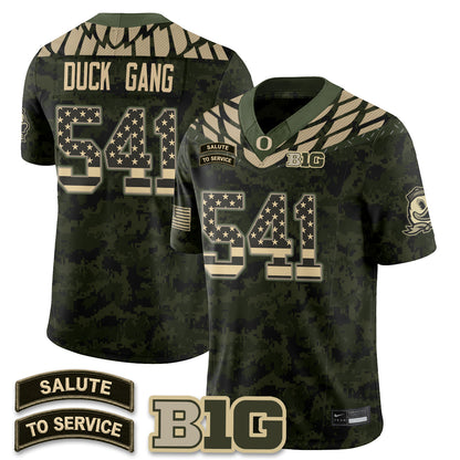 Oregon Ducks 2026 Salute to Service Vapor Jersey - Stitched