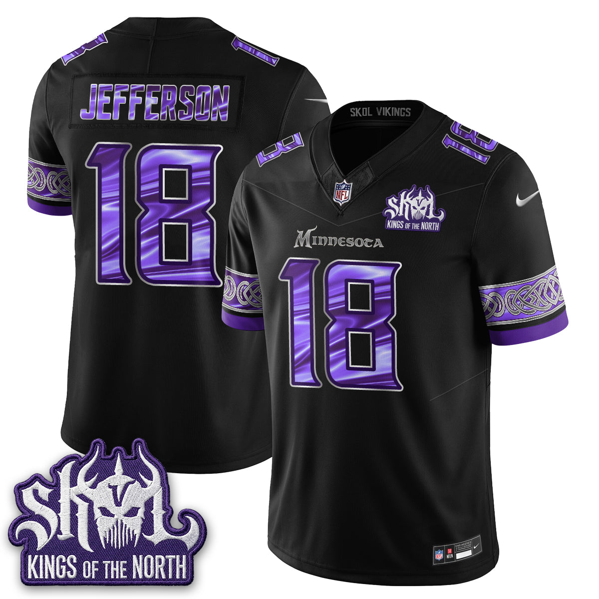 MIN Fangear Edition Warrior Skol Patch Vapor Jersey - Stitched