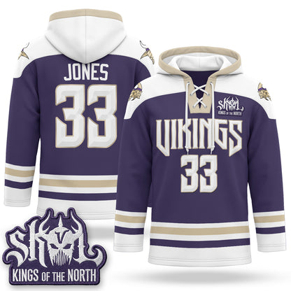 Minnesota Vikings 2026 Rivalries Fleece-Lined Hockey Hoodie - Stitched