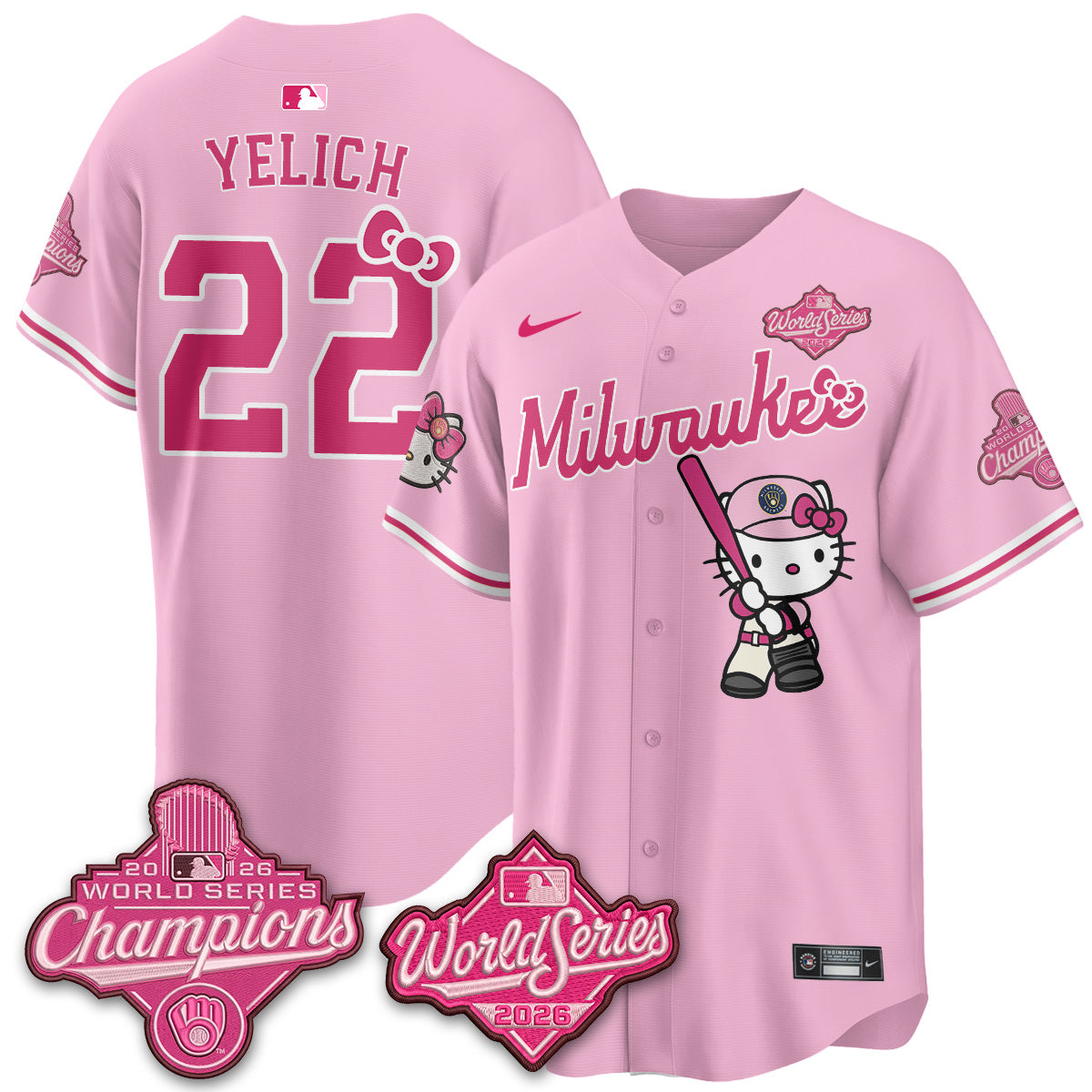 MIL 2026 WS Champions x Meow KT Vapor Jersey - Stitched