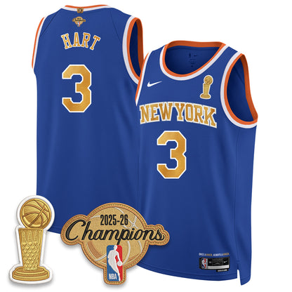 New York Knicks Champions Night Vapor Jersey - Stitched