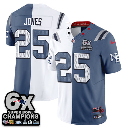 NE Rivalries Split Edition Vapor Jersey - Stitched