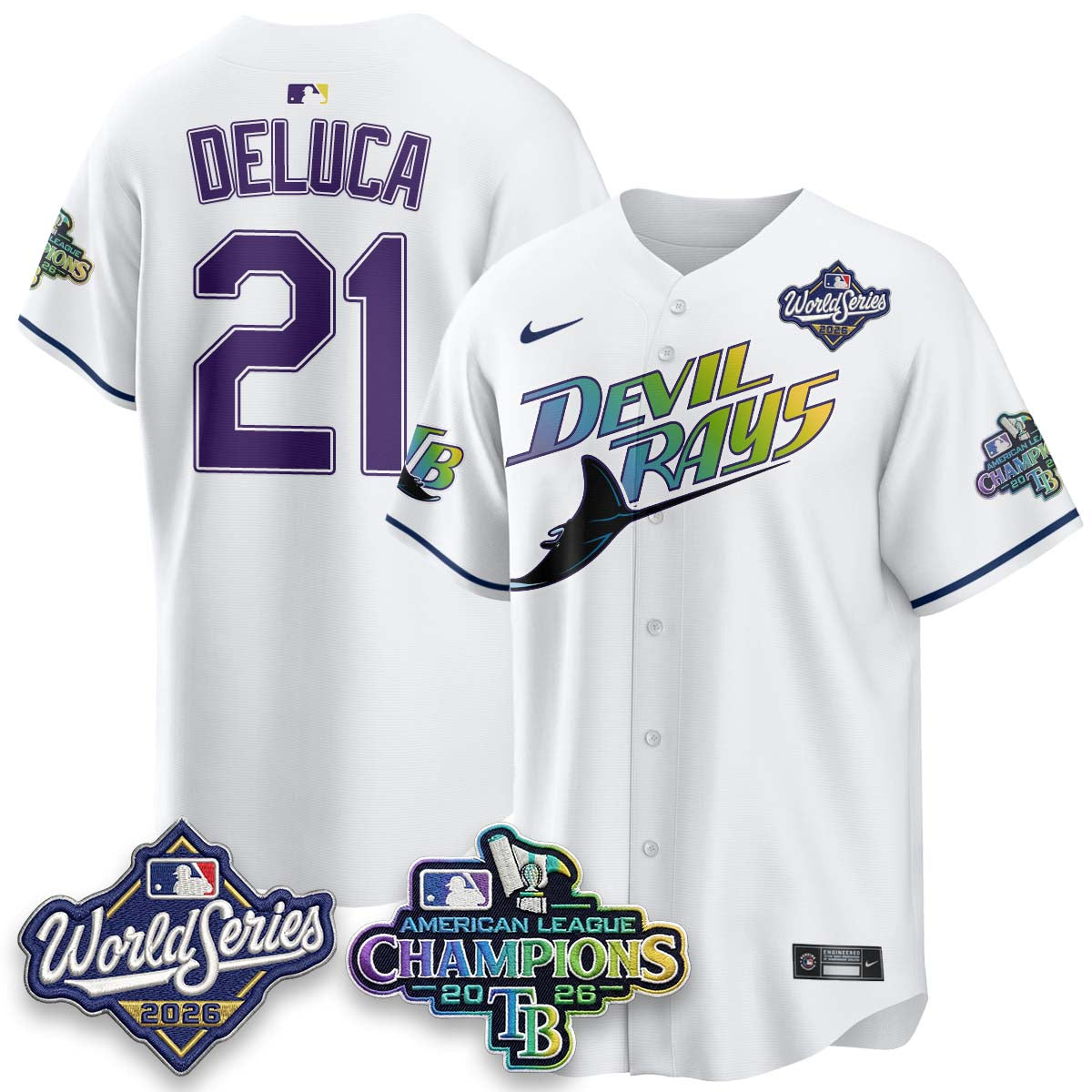 TB 2026 AL Champions Vapor Jersey - Stitched