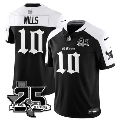 HOU 25th Seasons in 2026 Gothic Vapor Gold Edition Limited Jersey - All Stitched