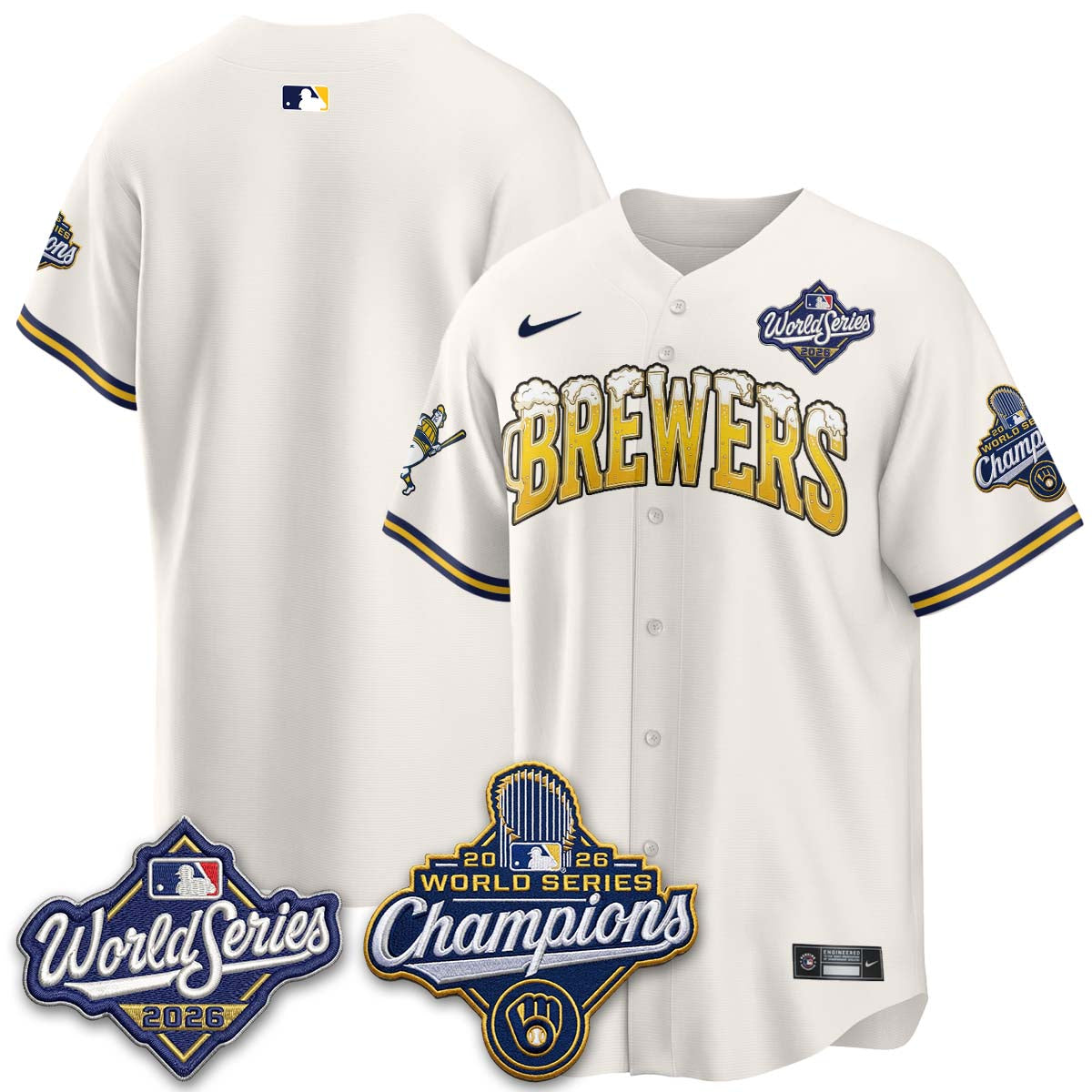MIL "Pitcher & Pint" 2026 WS Champions Vapor Jersey - Stitched