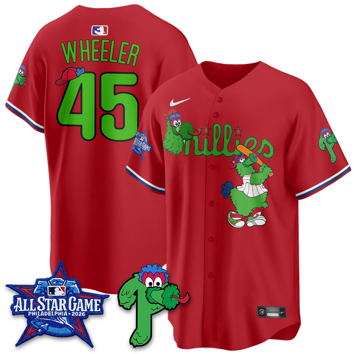 Philadelphia Phillies Phanatic Vapor Limited Jersey - Stitched