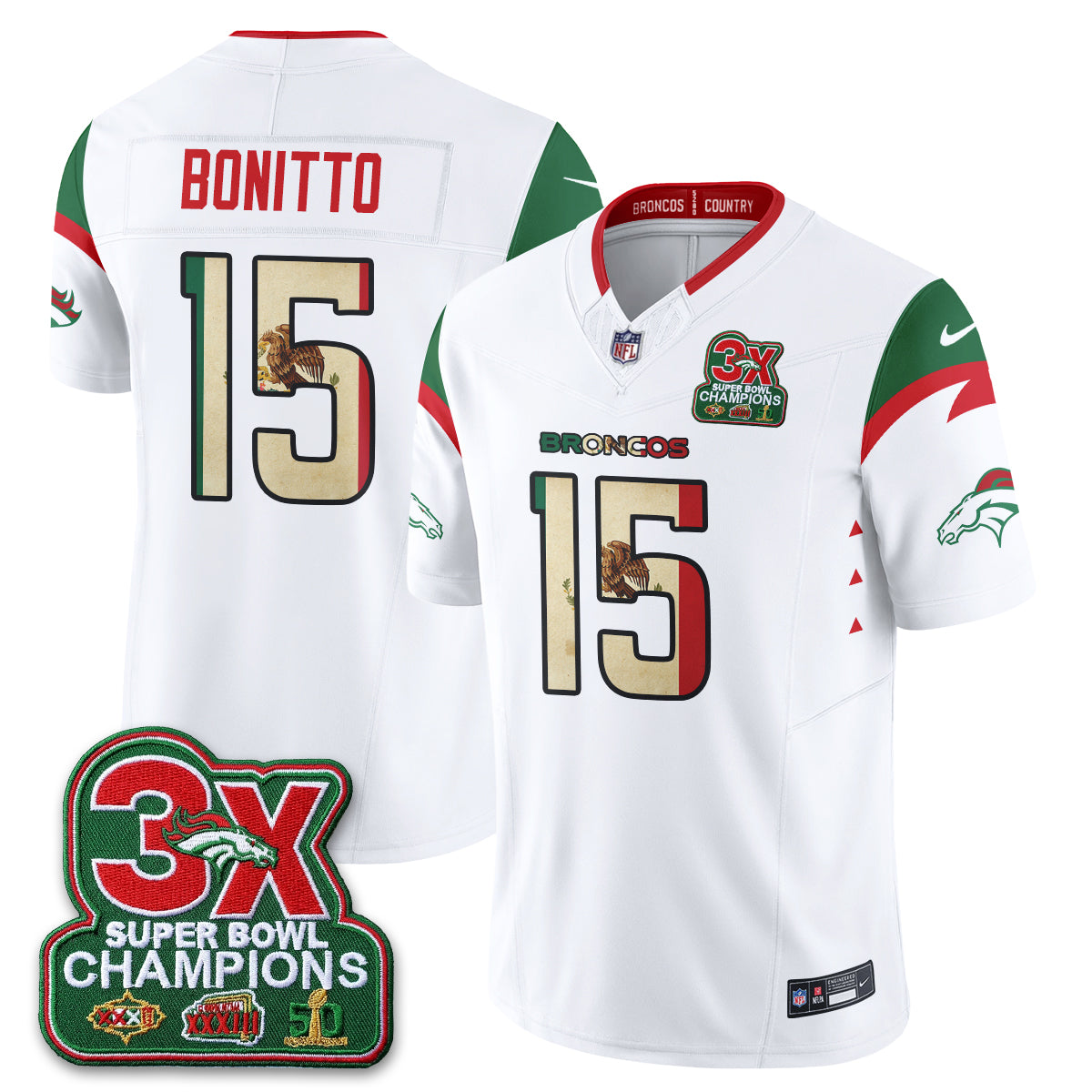 DEN Mexico Edition Vapor Jersey - Stitched
