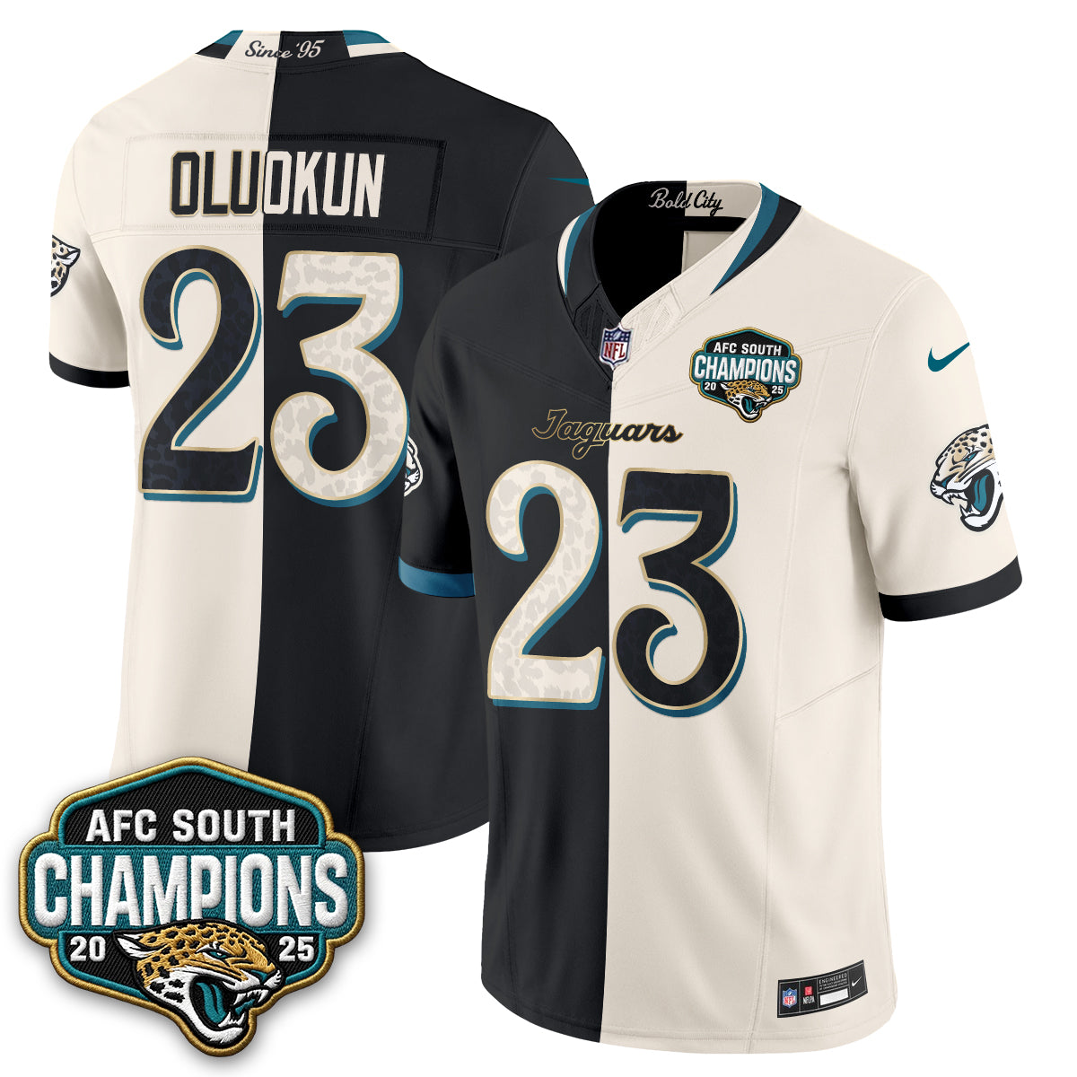 Jacksonville Jaguars 2026 Rivalries Split Vapor Jersey - Stitched
