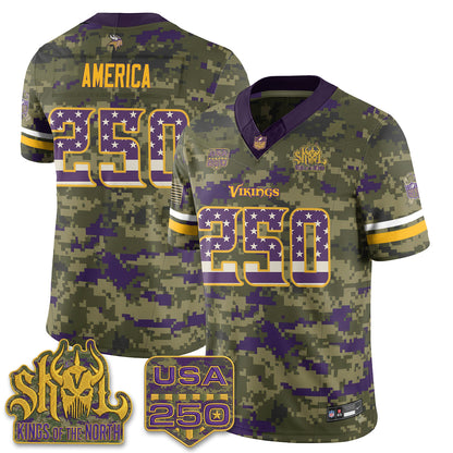 MIN 2026 Salute to Service Edition Vapor Jersey - Stitched