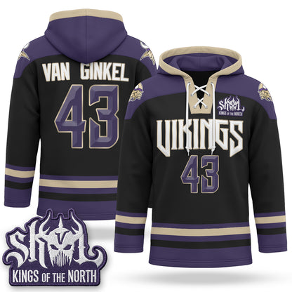 Minnesota Vikings 2026 Rivalries Fleece-Lined Hockey Hoodie - Stitched