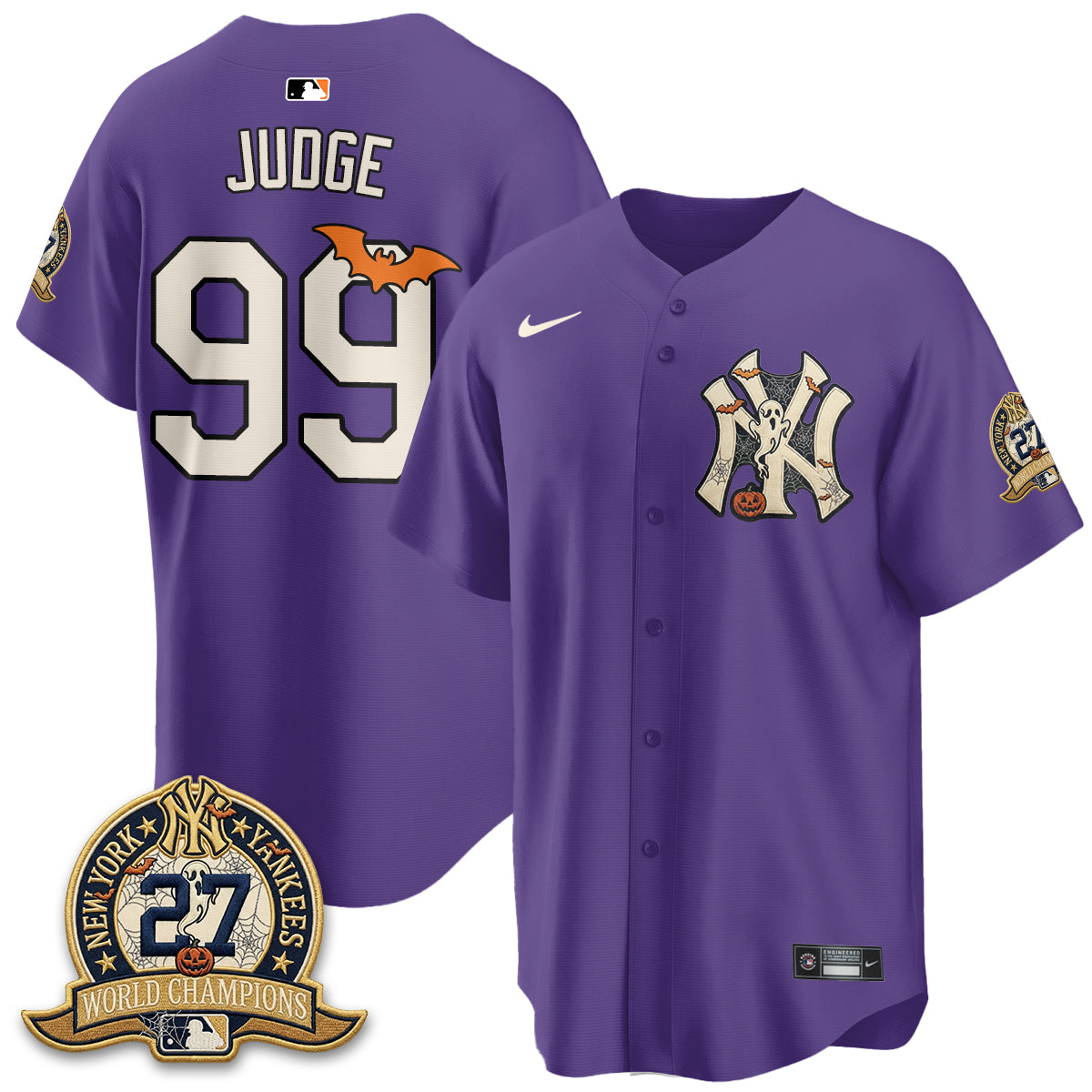 New York Yankees Halloween 2026 Vapor Limited Jersey - Stitched
