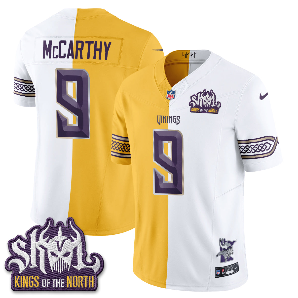 Minnesota Vikings 2026 Rivalries Split V2 Vapor Jersey - Stitched