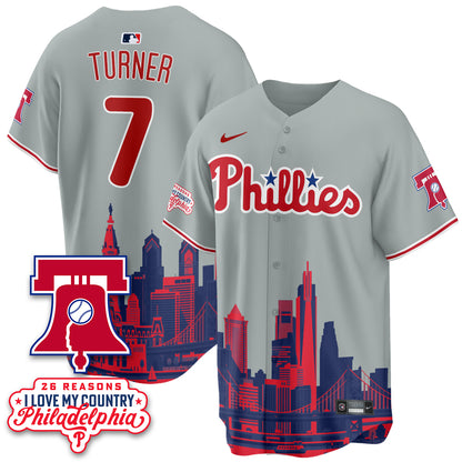 Philadelphia Phillies "26 Reasons I Love My Country" Edition Vapor Jersey - Stitched
