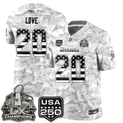 Seattle Seahawks 2026 Salute to Service Edition Vapor Jersey - Stitched