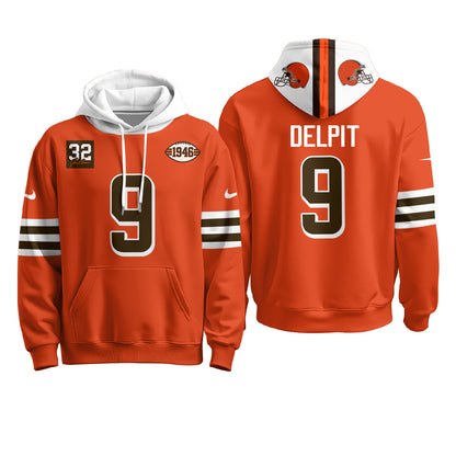 CLE 1946 Anniversary Patch Fleece Hoodie - Printed