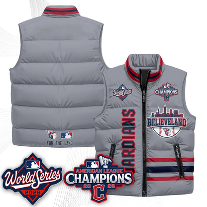 CLE 2026 AL Champions Puffer Vest - Printed
