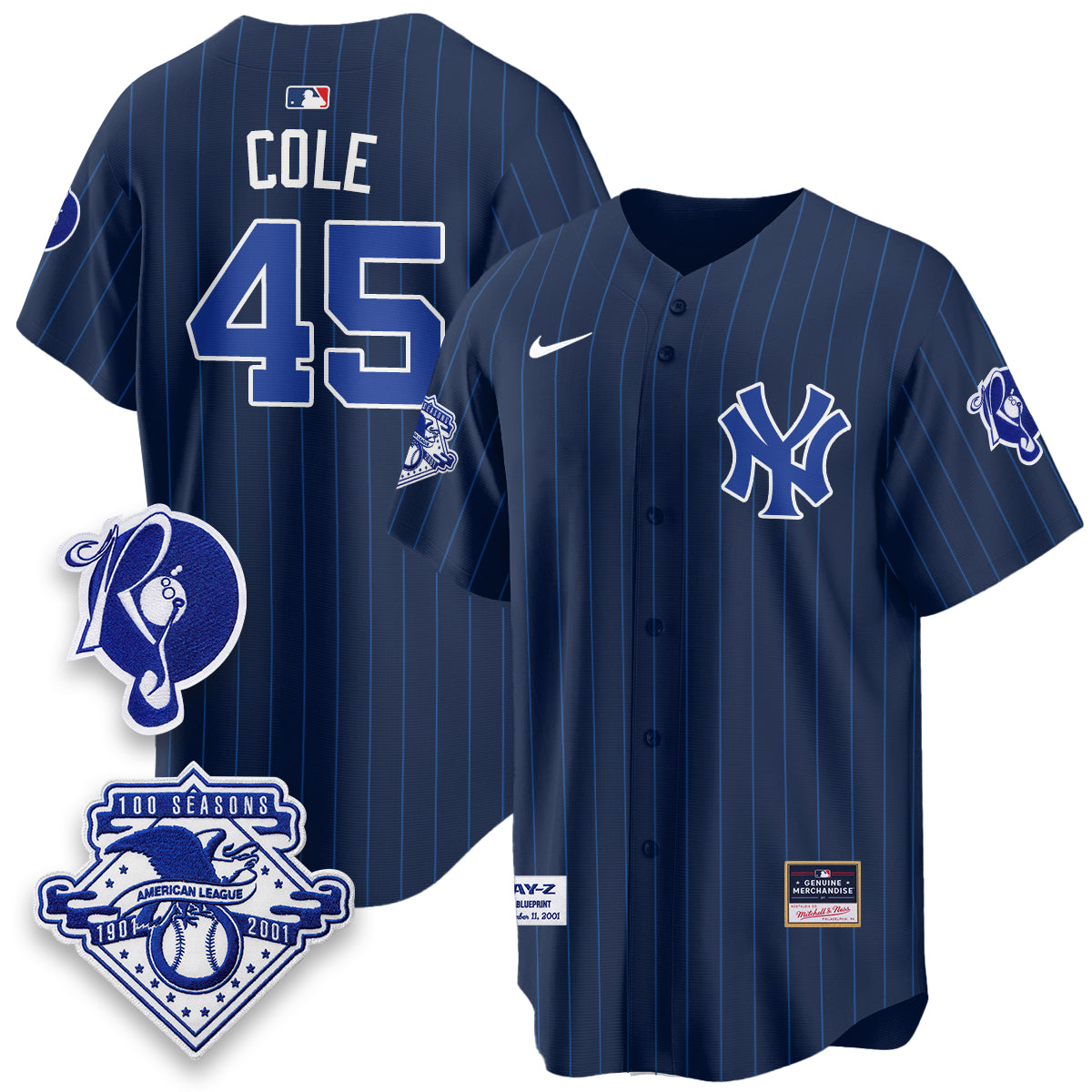 New York Yankees x Jay Z Edition Vapor Jersey - Stitched