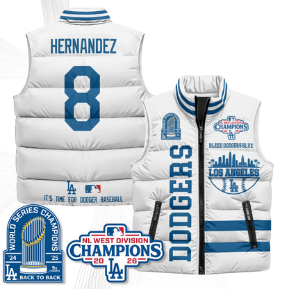 LAD "Bleed Blue" Puffer Vest - Printed