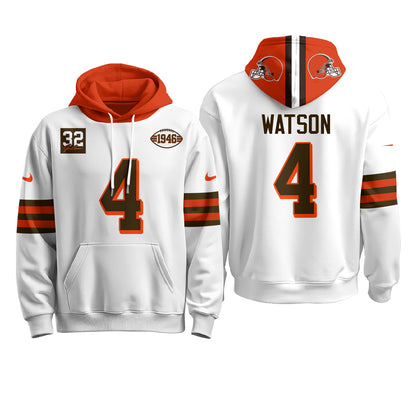 CLE 1946 Anniversary Patch Fleece Hoodie - Printed