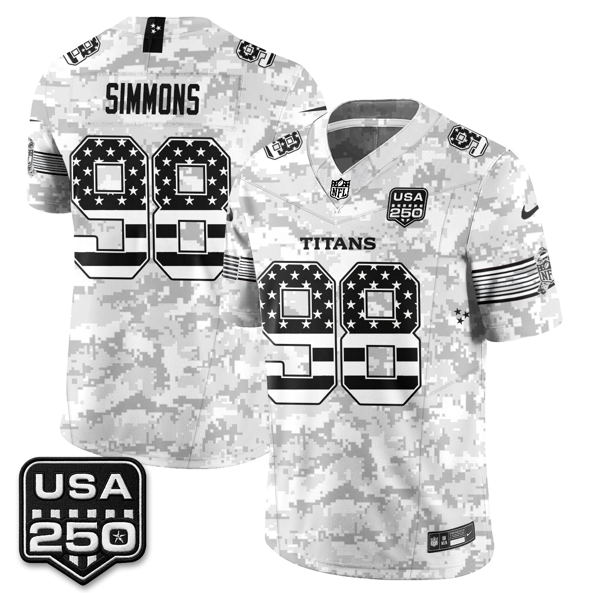 Tennessee Titans 2026 Salute to Service Edition Vapor Jersey - Stitched