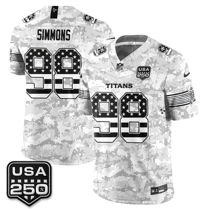 Tennessee Titans 2026 Salute to Service Edition Vapor Jersey - Stitched