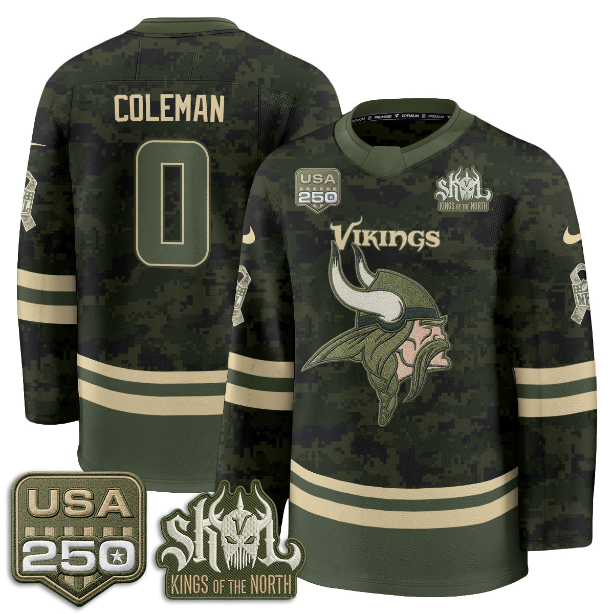 MIN 2026 Salute To Service Edition Hockey Jersey - Printed