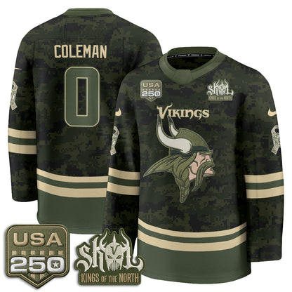 MIN 2026 Salute To Service Edition Hockey Jersey - Printed