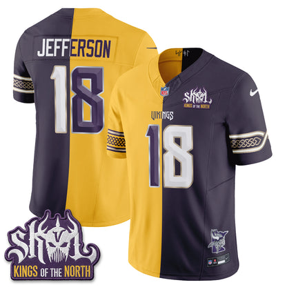 Minnesota Vikings 2026 Rivalries Split V2 Vapor Jersey - Stitched