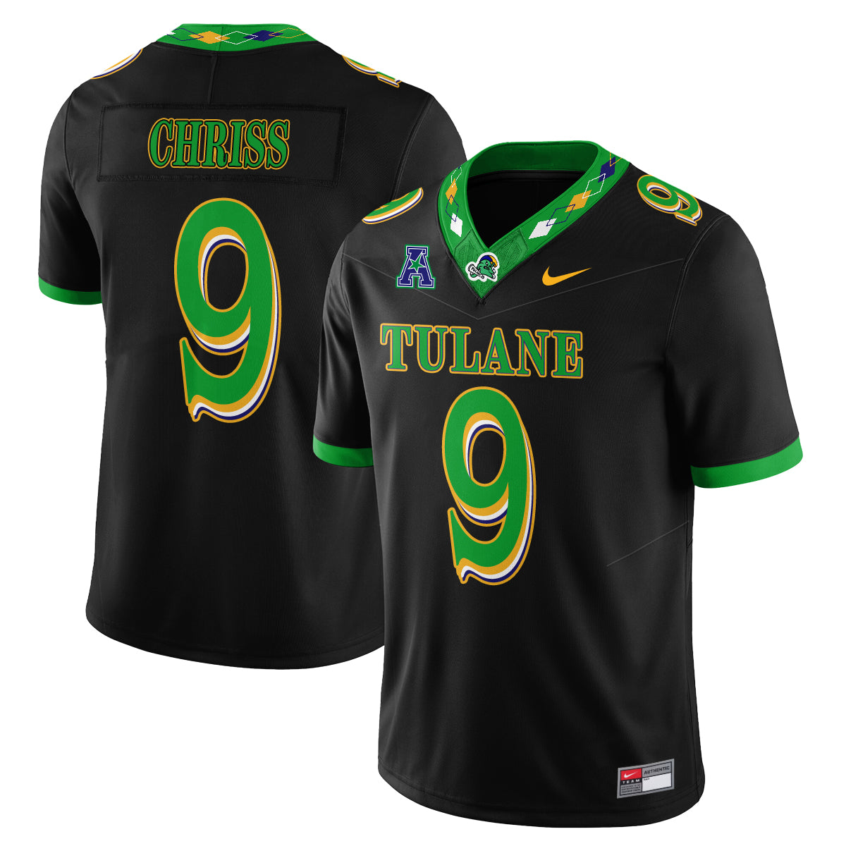 Tulane Green Wave 2026 City Football Vapor Jersey - Stitched