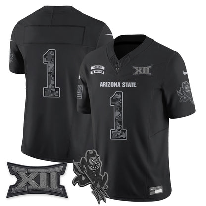 Arizona State Sun Devils 2026 Salute to Service Vapor Jersey - Stitched
