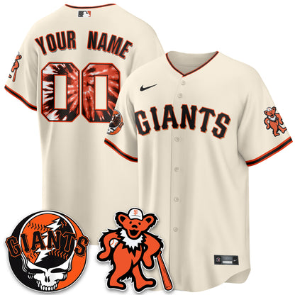 SF x Grateful Dead Vapor Custom Jersey - Stitched