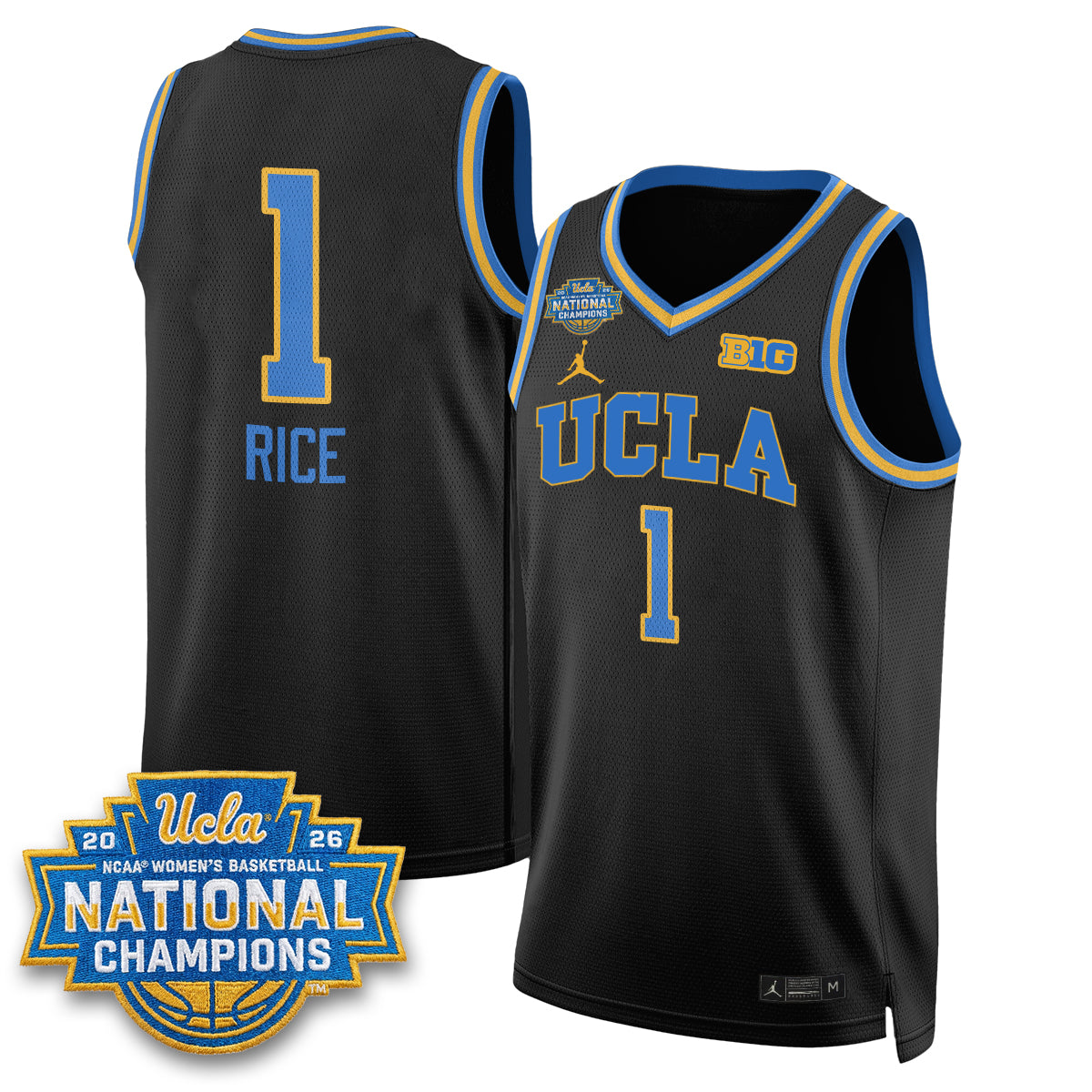 UCLA Women's Basketball National Champion 2026 Gear Limited Jersey -  All Stitched