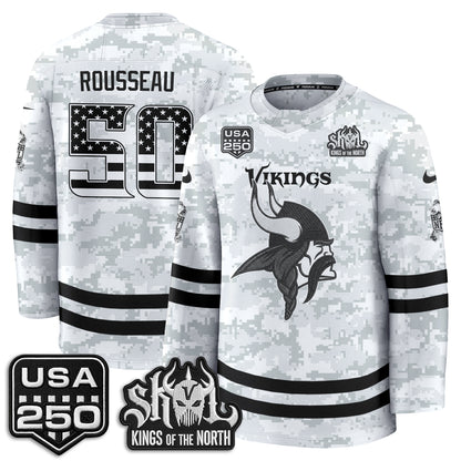 MIN 2026 Salute To Service Edition Hockey Jersey - Printed