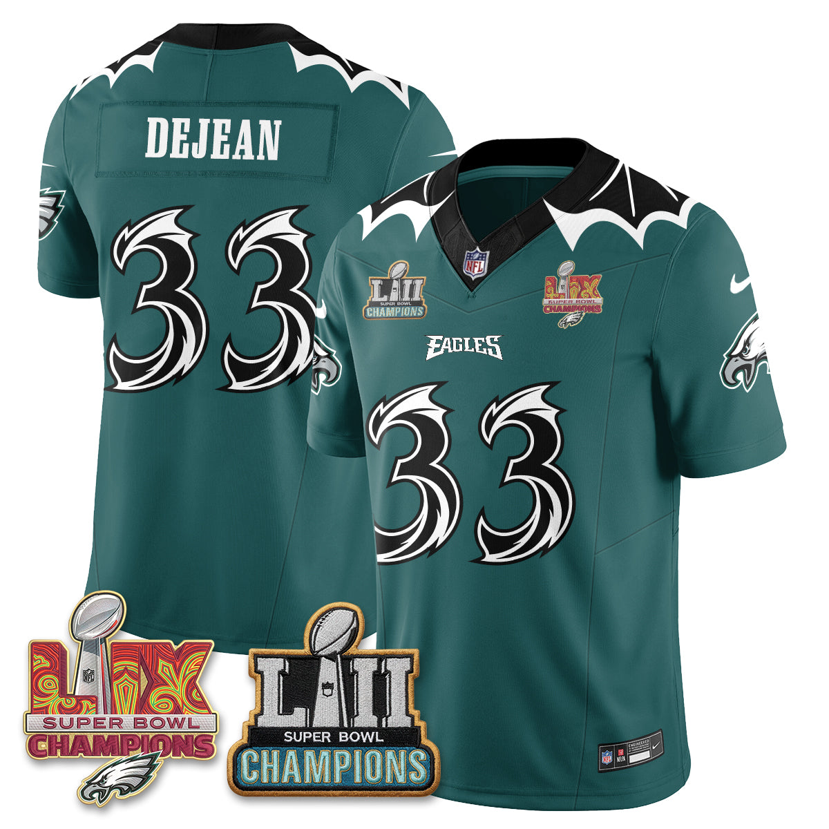 Philadelphia Eagles x Bat Edition Vapor Jersey - Stitched