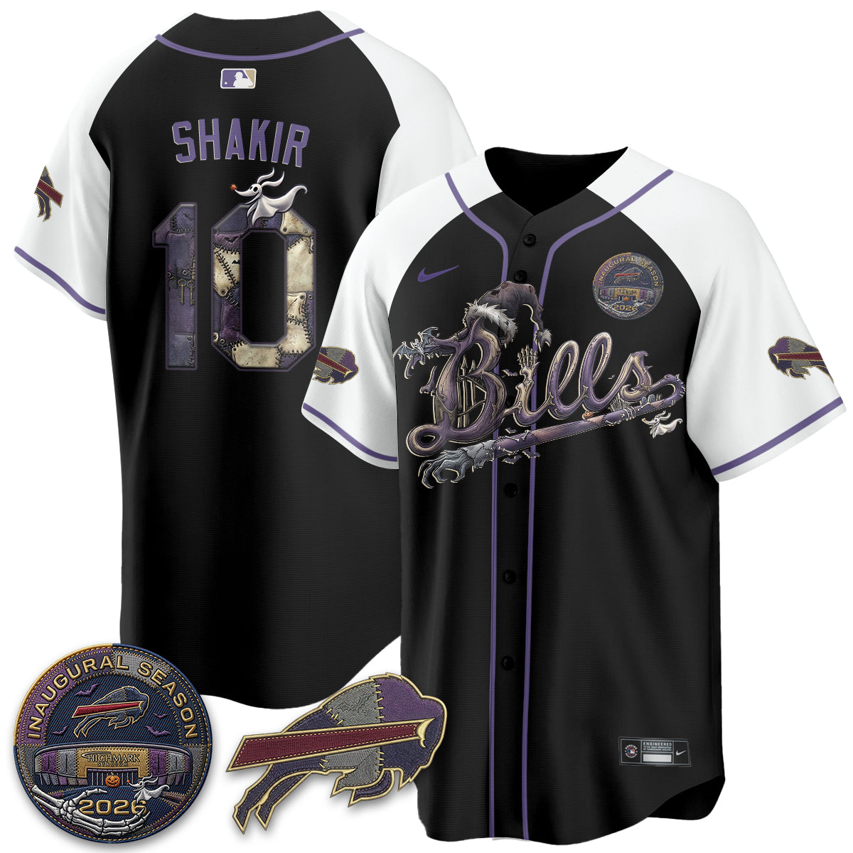 BUF 2026 Nightmare Edition Vapor Baseball Jersey - Stitched