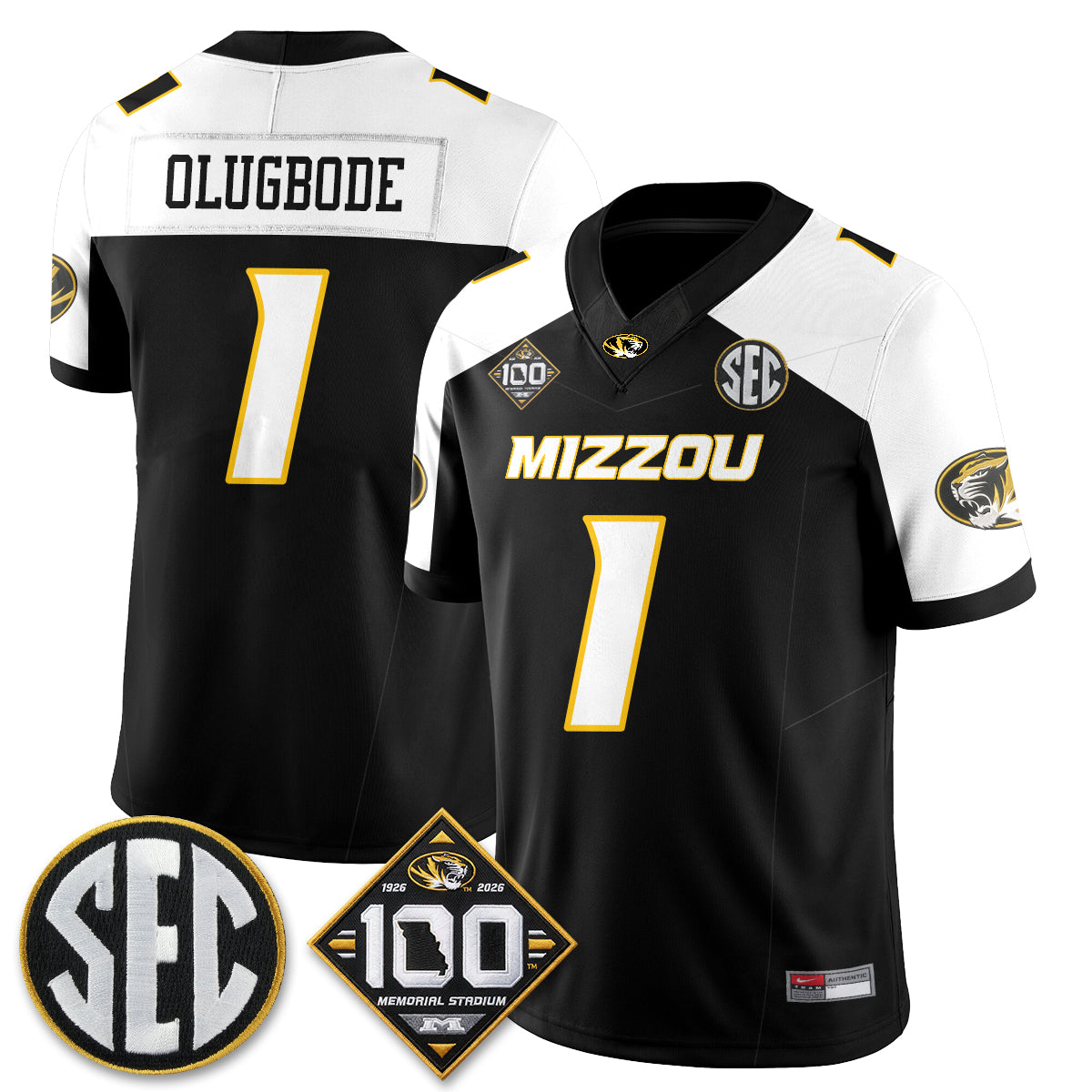 MIZZ 100th Anniversary of Memorial Stadium Vapor Jersey - Stitched