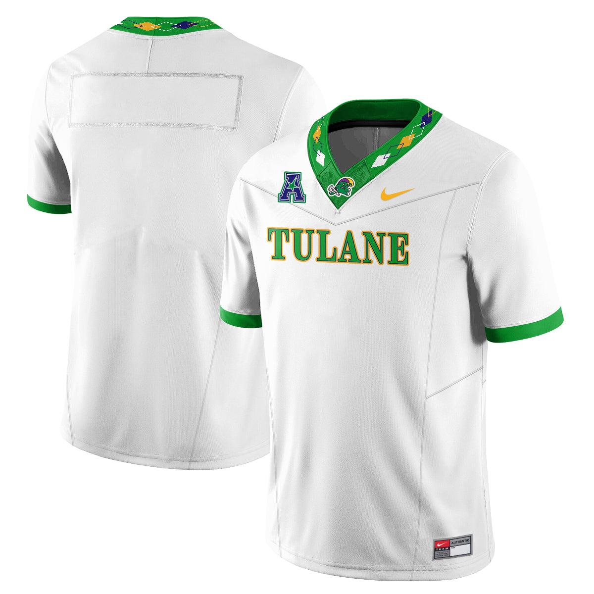 Tulane Green Wave 2026 City Football Vapor Jersey - Stitched