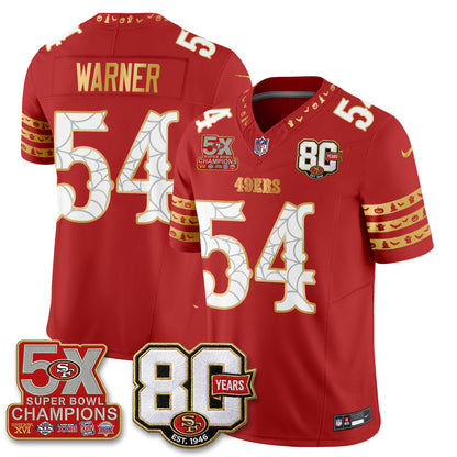 San Francisco 49ers Spooky Edition Vapor Jersey - Stitched
