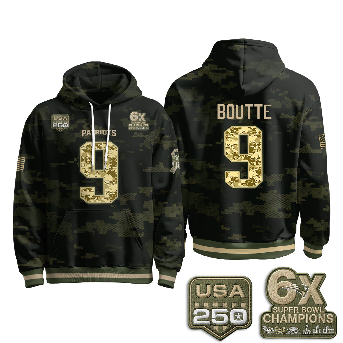 NE 2026 Salute To Service Edition Pullover Hoodie - Printed