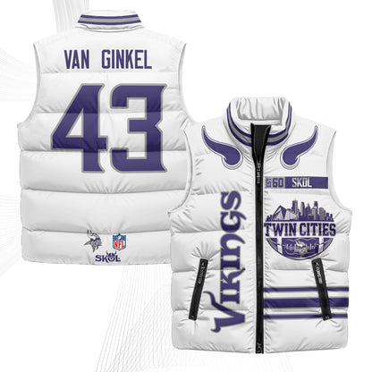 MIN Twin City Puffer Vest - Printed