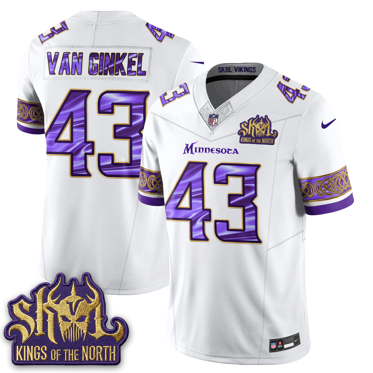 MIN Fangear Edition Warrior Skol Patch Vapor Jersey - Stitched