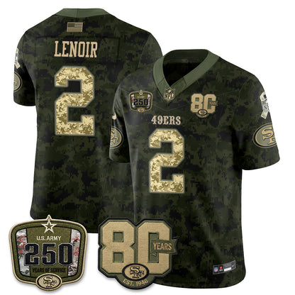 San Francisco 49ers 2026 Salute to Service Edition Vapor Jersey V2- Stitched