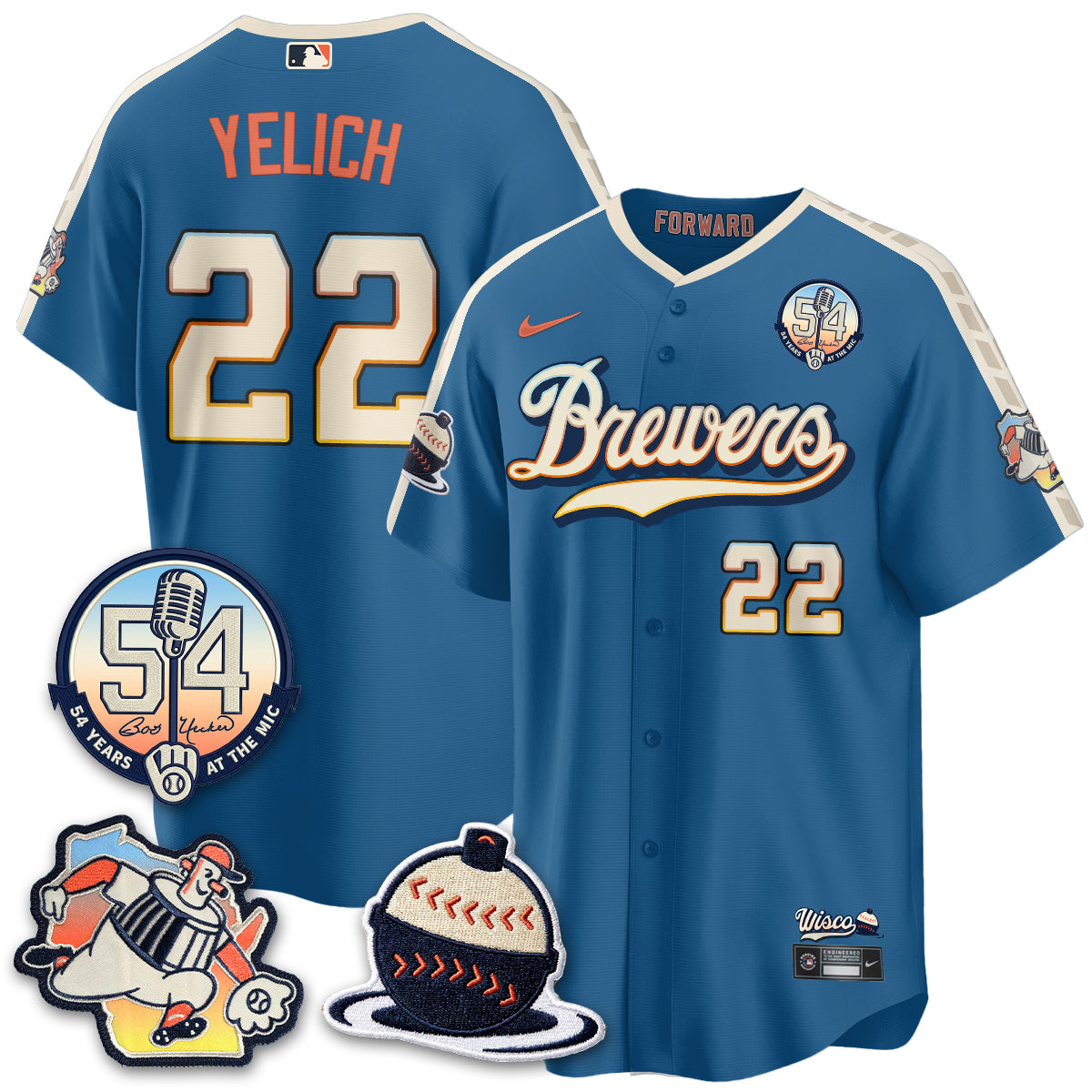 MIL 2026 City Connect Bob Uecker Vapor Limited Jersey - All Stitched V1