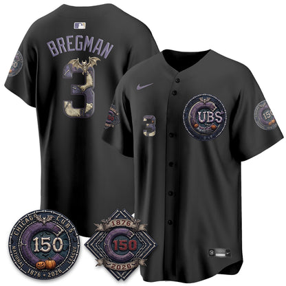 Chicago Cubs Nightmare Edition Vapor Limited Jersey - Printed