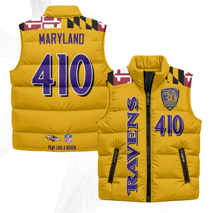 BAL Maryland Puffer Vest - Printed