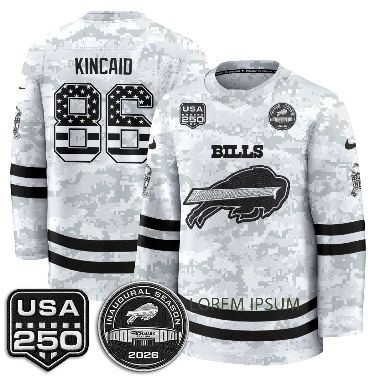BUF 2026 Salute To Service Edition Hockey Jersey - Printed